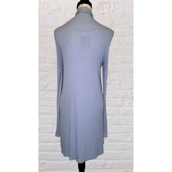 Barefoot Dreams CozyChic Lite Circle Cardigan Size LG Gray Pockets Soft Lounge - Picture 3 of 4